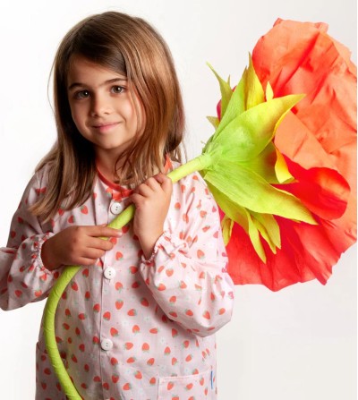 Bata escolar con botones