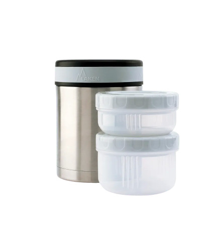 Termo Laken para Sólidos 1L Acero con Funda Neopreno | Alta Conservación