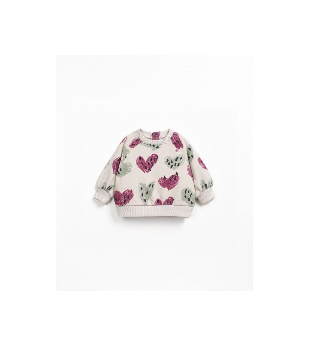 Sudadera felpa corazones