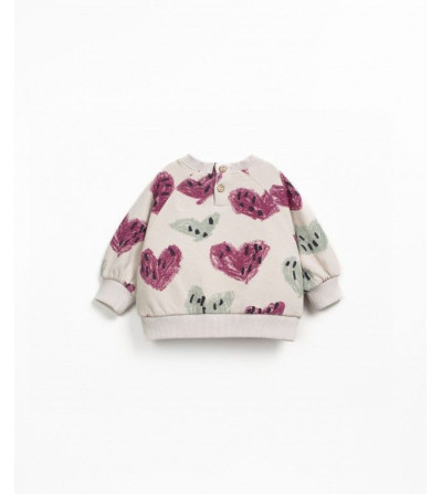 Sudadera felpa corazones